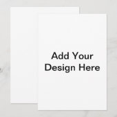 あなただけのデザイン - オーダーメイド 5x7 招待状 印刷 (正面/裏面)