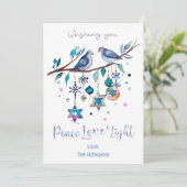 あなただけのハヌカの願い、平和と愛と光 シーズンカード (スタンド正面)