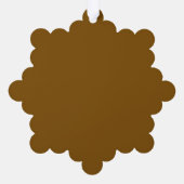 あなただけのブラウンを作成 オーナメントカード (裏面)