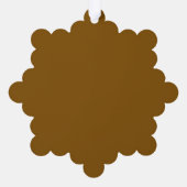 あなただけのブラウンを作成 オーナメントカード (裏面)