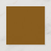 あなただけのブラウンを作成 スクエア名刺 (裏面)