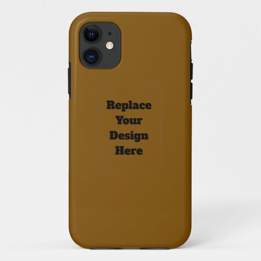 あなただけのブラウン Case-Mate iPhoneケース (裏面)