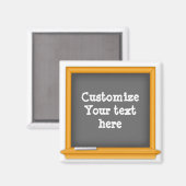 あなただけのブラックボードをカスタマイズ マグネット (正面/裏面)