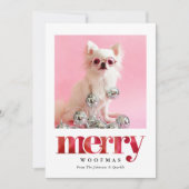 あなただけのペット写真 | メリーウーフマス シーズンカード (正面)