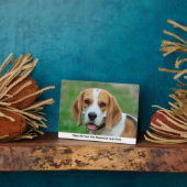 あなただけのペット犬の写真を作成 フォトプラーク (側面)