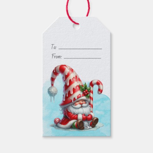 あなただけのホッピーなペッパーミントクリスマスノームを作ろう ギフトタグ (正面)