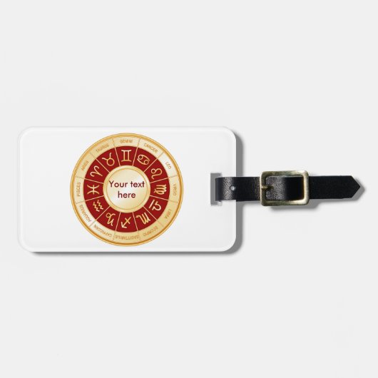 あなただけのホロスコープ ラゲージタグをカスタマイズしよう ラゲッジタグ (正面横)