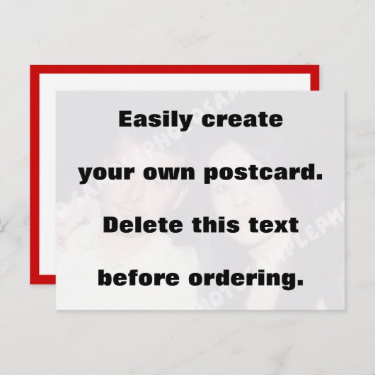 あなただけのポストカードを簡単に作成 ポストカード (正面/裏面)