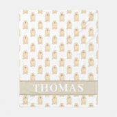 あなただけのポメラニアン フリースブランケット (正面)