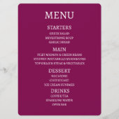 あなただけのメニューを作成 メニュー (正面)