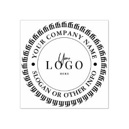 あなただけのモダンな丸型カスタムビジネスロゴを作成 ラバースタンプ