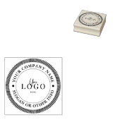 あなただけのモダンな丸型カスタムビジネスロゴを作成 ラバースタンプ (押印)