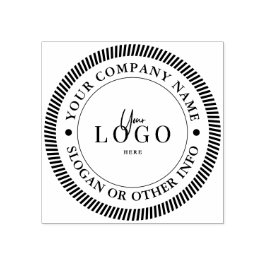 あなただけのモダンな丸型カスタムビジネスロゴを作成 ラバースタンプ