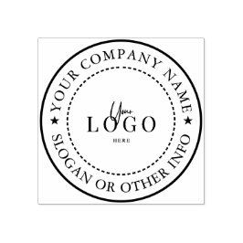 あなただけのモダンな丸型カスタムビジネスロゴを作成 ラバースタンプ