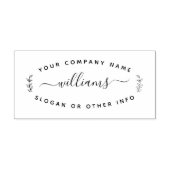 あなただけのモダンな丸型リターンシールを作成 セルフインキングスタンプ (デザイン)