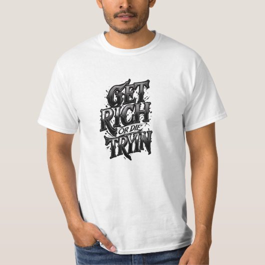 “あなただけのユニークなデザイン” Tシャツ (正面)