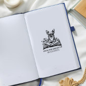 あなただけのライブラリーチワワブックプレートを作成 ラバースタンプ