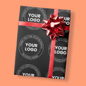 あなただけのロゴと編集可能なメッセージ ラッピングペーパー