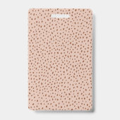 あなただけのロゴ ベージュの写真 バッジ (裏面)