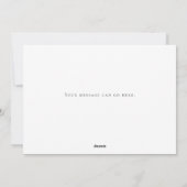 あなただけの冬の赤い納屋の水彩風景 シーズンカード (裏面)