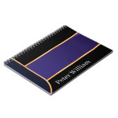 あなただけの名前エレガントパープル高校 ノートブック (左側)