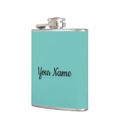あなただけの名前・スローガン・写真アートワーク 緑 青 フラスク (左)