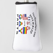 あなただけの名前 米国組立LGBTQ+パーツ ゴルフヘッドカバー (回転90)