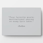 あなただけの名言を作成 フォトプラーク (正面)