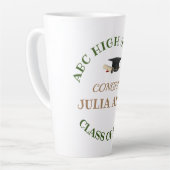 あなただけの学校大学卒業祝賀会 カフェラテマグ (左アングル)