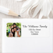 あなただけの家族写真入り住所ラベル ラベル (インサイチュ)