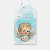 あなただけの愛らしいベイビー・クリスマス・エンジェルを作ろう ギフトタグ (正面)