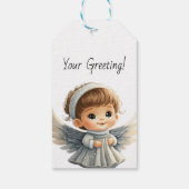 あなただけの愛らしい少年クリスマスエンジェルを作ろう ギフトタグ (裏面)