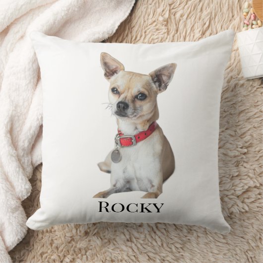 あなただけの愛犬写真 | オーダーメイドのペットネーム クッション (ブランケット)