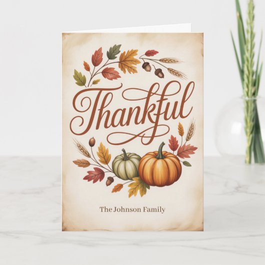 あなただけの感謝の秋 カード (正面)