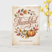 あなただけの感謝の秋 カード (黄色い花)