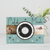 あなただけの星占い 太陽と月のサイン 誕生日のお知らせ 招待状 (スタンド正面)