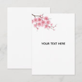 あなただけの桜の花 サンキューカード (正面/裏面)