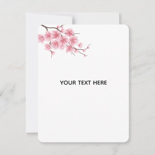 あなただけの桜の花 ノートカード (正面)