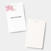 あなただけの桜の花 バッジ (正面＆裏面)