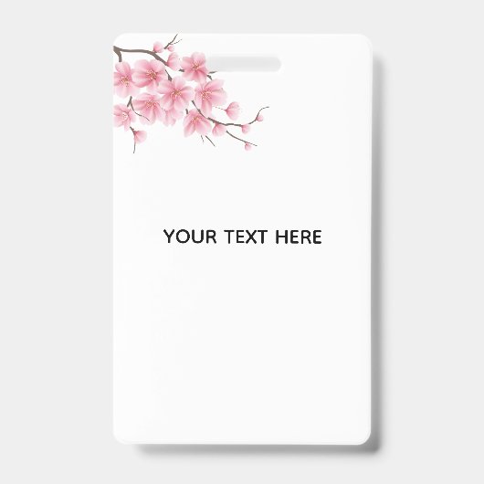 あなただけの桜の花 バッジ (正面)