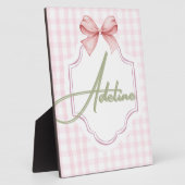 あなただけの特別なアデリーネベイビーガール ぬりえ&ギンガム フォトプラーク (側面)