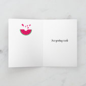 あなただけの特別なバレンタイン、あなたはメロンの中でただ一人 カード (内部)