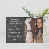 あなただけの特別な馬ママの写真　母の日のカード シーズンカード (スタンド正面)