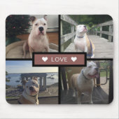 あなただけの犬の写真コラージュを作ろう マウスパッド (正面)