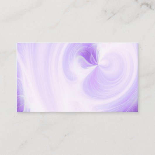 あなただけの白い光の渦を作ろう - 紫 名刺 (正面)