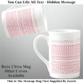 あなただけの短い隠しメッセージ 148PW 小説 ボーンチャイナマグカップ