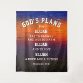 あなただけの神の計画 エレミヤ29:11 キリスト教 タペストリー (正面)