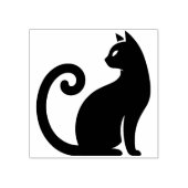 あなただけの神秘的な黒猫 ラバースタンプ (インプリント)