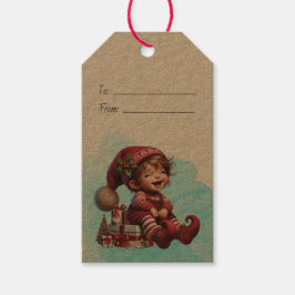 あなただけの笑顔がまばゆい ヴィンテージクリスマスノームを作ろう ギフトタグ