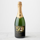 あなただけの素敵な誕生日フォト スパークリングワインラベル (正面)